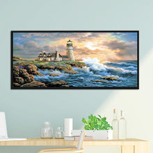 Load image into Gallery viewer, Diamond Painting - Full Square - Lighthouse House By Theart Sea (80*40cm)