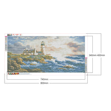 Load image into Gallery viewer, Diamond Painting - Full Square - Lighthouse House By Theart Sea (80*40cm)