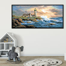 Load image into Gallery viewer, Diamond Painting - Full Square - Lighthouse House By Theart Sea (80*40cm)