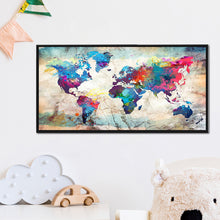 Load image into Gallery viewer, Diamond Painting - Full Square - World Map (80*40cm)