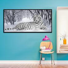 Load image into Gallery viewer, Diamond Painting - Full Square - White Tiger (90*45cm)