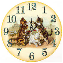 Load image into Gallery viewer, Cat Clock Mosaic Part Special Shape Diamond DIY Painting Kit Gifts (DZ652)