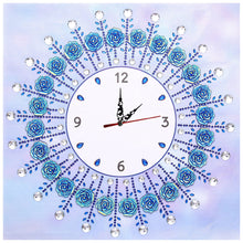 Load image into Gallery viewer, Simple Flower Clock Part Drill Special Shape Diamond DIY 5D Gifts (DZ623)