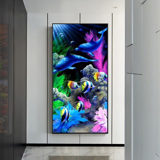 The Underwater World 40*80CM(Canvas) Full Round Drill Diamond Painting