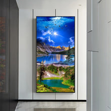 Load image into Gallery viewer, Green Hills And Green Waters 40*80CM(Canvas) Full Round Drill Diamond Painting