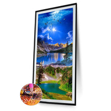 Load image into Gallery viewer, Green Hills And Green Waters 40*80CM(Canvas) Full Round Drill Diamond Painting