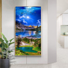 Load image into Gallery viewer, Green Hills And Green Waters 40*80CM(Canvas) Full Round Drill Diamond Painting