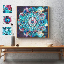 Load image into Gallery viewer, Mandala Flower Blooming 30*30CM(Canvas) Full Special Shaped Drill Diamond Painting