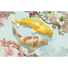 Load image into Gallery viewer, Koi Fish 40*30CM(Canvas) Full Round Drill Diamond Painting