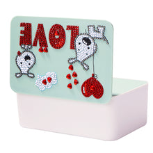 Load image into Gallery viewer, DIY Rhinestone Drawing Tissue Box Paper Case  Green