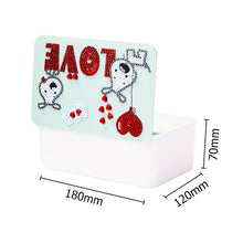 Load image into Gallery viewer, DIY Rhinestone Drawing Tissue Box Paper Case  Green