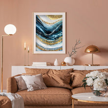 Load image into Gallery viewer, Gold Leaf 35*50CM(Canvas) Full Round Drill Diamond Painting