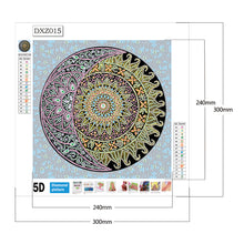 Load image into Gallery viewer, Diamond Painting - Full Crystal -  Sun Moon Mandala (30*30cm)
