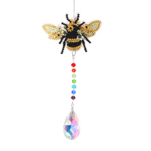 Load image into Gallery viewer, DIY 5D Mosaic Sun Catcher Jewelry Diamond Painting Window Wind Chime (Bee)