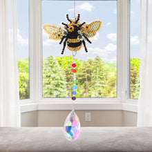 Load image into Gallery viewer, DIY 5D Mosaic Sun Catcher Jewelry Diamond Painting Window Wind Chime (Bee)