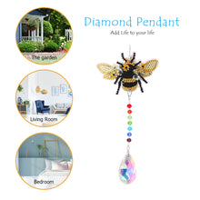 Load image into Gallery viewer, DIY 5D Mosaic Sun Catcher Jewelry Diamond Painting Window Wind Chime (Bee)