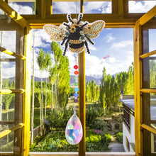 Load image into Gallery viewer, DIY 5D Mosaic Sun Catcher Jewelry Diamond Painting Window Wind Chime (Bee)