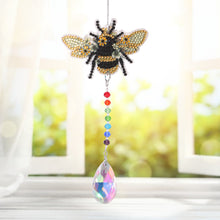 Load image into Gallery viewer, DIY 5D Mosaic Sun Catcher Jewelry Diamond Painting Window Wind Chime (Bee)