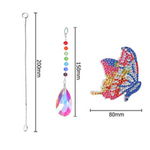 Load image into Gallery viewer, DIY 5D Mosaic Sun Catcher Diamond Painting Window Wind Chime (Butterfly)