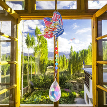 Load image into Gallery viewer, DIY 5D Mosaic Sun Catcher Diamond Painting Window Wind Chime (Butterfly)