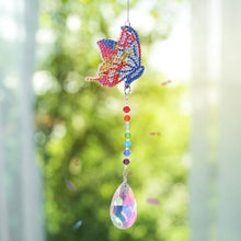 Load image into Gallery viewer, DIY 5D Mosaic Sun Catcher Diamond Painting Window Wind Chime (Butterfly)