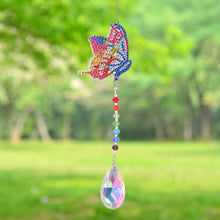 Load image into Gallery viewer, DIY 5D Mosaic Sun Catcher Diamond Painting Window Wind Chime (Butterfly)