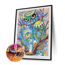 Load image into Gallery viewer, Animal Owl Luminous 40*30CM(Canvas) Beautiful Special Shaped Drill Diamond Painting