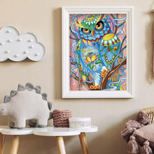 Load image into Gallery viewer, Animal Owl Luminous 40*30CM(Canvas) Beautiful Special Shaped Drill Diamond Painting