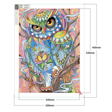 Load image into Gallery viewer, Animal Owl Luminous 40*30CM(Canvas) Beautiful Special Shaped Drill Diamond Painting