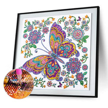 Load image into Gallery viewer, Butterfly 30*30CM(Canvas) Beautiful Special Shaped Drill Diamond Painting