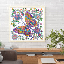 Load image into Gallery viewer, Butterfly 30*30CM(Canvas) Beautiful Special Shaped Drill Diamond Painting