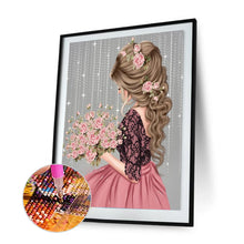 Load image into Gallery viewer, Diamond Painting - Full Round - Girl (30*40cm)