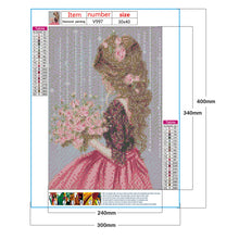 Load image into Gallery viewer, Diamond Painting - Full Round - Girl (30*40cm)