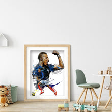 Load image into Gallery viewer, Diamond Painting - Full Round - Soccer Star Mbappe (30*40cm)