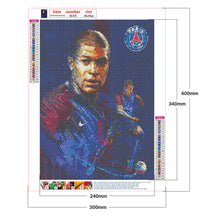 Load image into Gallery viewer, Soccer Star Mbappe 30*40CM(Canvas) Full Round Drill Diamond Painting