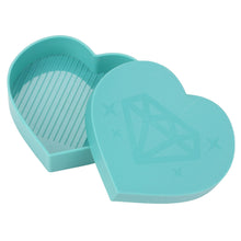 Load image into Gallery viewer, Diamond Painting Tray Plastic Heart-shape Rhinestone Drill Plate (Sky Blue)
