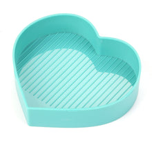 Load image into Gallery viewer, Diamond Painting Tray Plastic Heart-shape Rhinestone Drill Plate (Sky Blue)