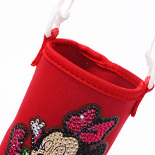 Load image into Gallery viewer, Round Messenger Strap Water Bottle Insulated Protective Bag (Red Mouse)