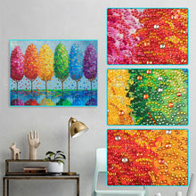 Load image into Gallery viewer, Colorful Tree 40*30CM(Canvas) Beautiful Special Shaped Drill Diamond Painting