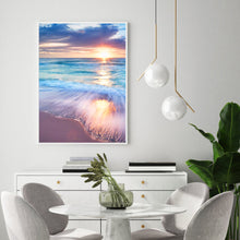 Load image into Gallery viewer, Beach Sunrise 30*40CM(Canvas) Full Round Drill Diamond Painting