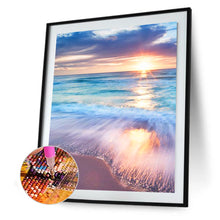 Load image into Gallery viewer, Beach Sunrise 30*40CM(Canvas) Full Round Drill Diamond Painting