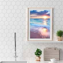 Load image into Gallery viewer, Beach Sunrise 30*40CM(Canvas) Full Round Drill Diamond Painting