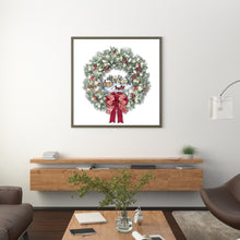 Load image into Gallery viewer, Festival Butterfly Wreath 40*40CM(Canvas) Full Round Drill Diamond Painting