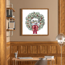 Load image into Gallery viewer, Festival Butterfly Wreath 40*40CM(Canvas) Full Round Drill Diamond Painting