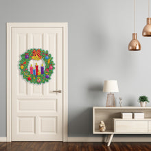 Load image into Gallery viewer, Diamond Painting Wreath - Round - Festival (30*30cm)