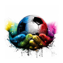 Load image into Gallery viewer, Hand Hold Football 30*30CM(Canvas) Full Round Drill Diamond Painting