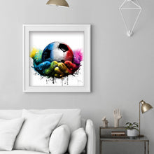 Load image into Gallery viewer, Hand Hold Football 30*30CM(Canvas) Full Round Drill Diamond Painting