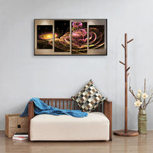 Load image into Gallery viewer, Glowing Flower 5 Panels 80*40CM(Canvas) Full Round Drill Diamond Painting