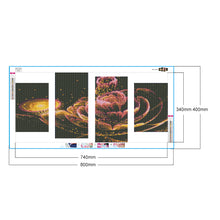 Load image into Gallery viewer, Diamond Painting - Full Round - Glowing Flower (80*40cm)