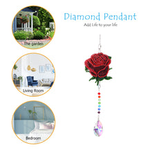 Load image into Gallery viewer, Crystal Diamond Angel Tears Catching Light Hanging Wind Chimes Decor